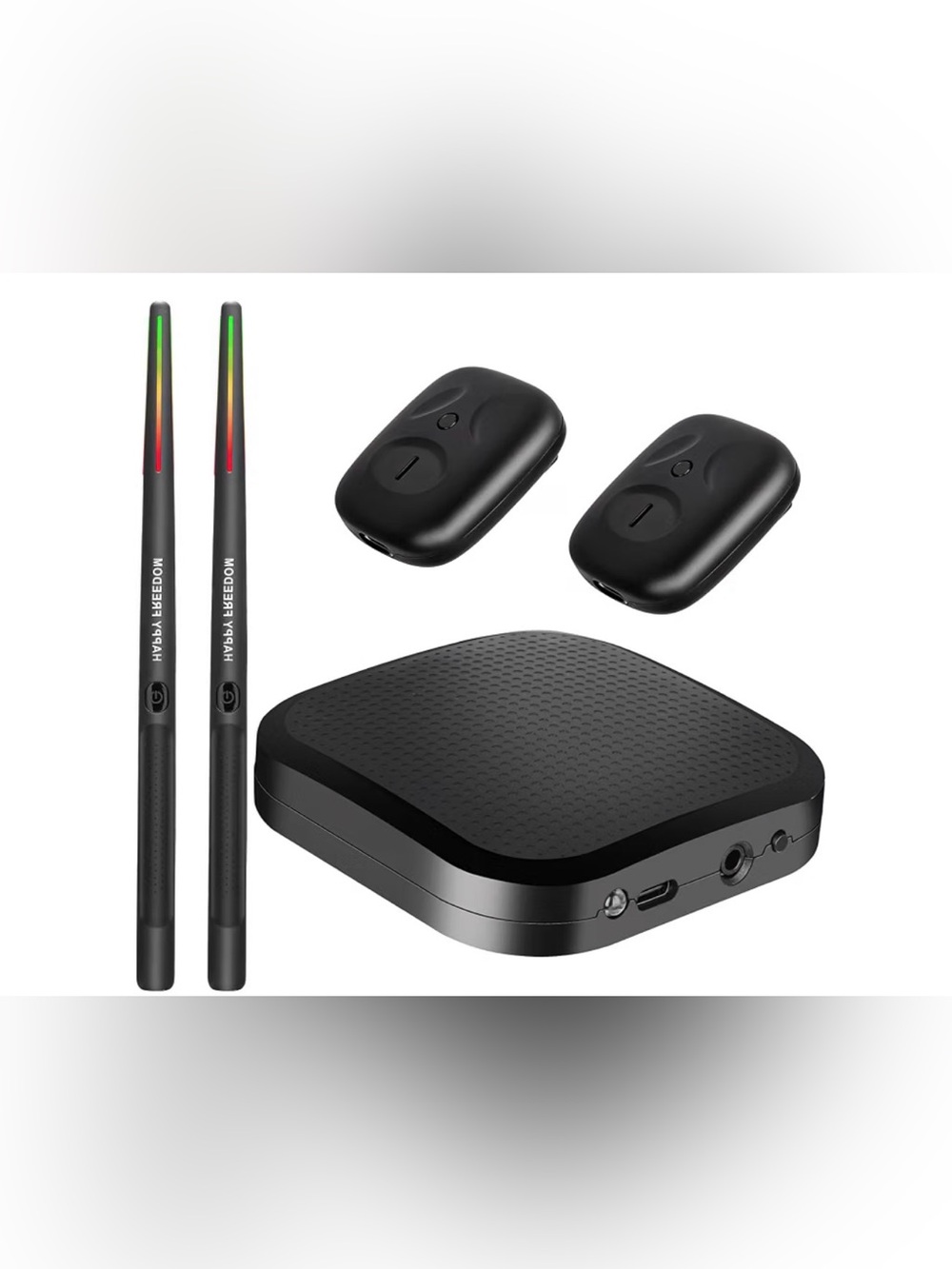 Air Drumsticks 3D Motion Sensing Virtual Drum Kit w/ RGB - NEW SEALED